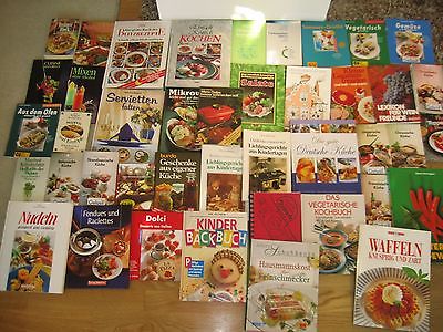 Büchersammlung 42Stk. Kochbücher kochen vegetarisch International Paket Konvolut