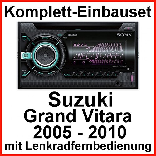 Komplett-Set Suzuki Grand Vitara JT Sony WX-900BT Bluetooth CD USB AUX MP3 Autoradio 2-DIN