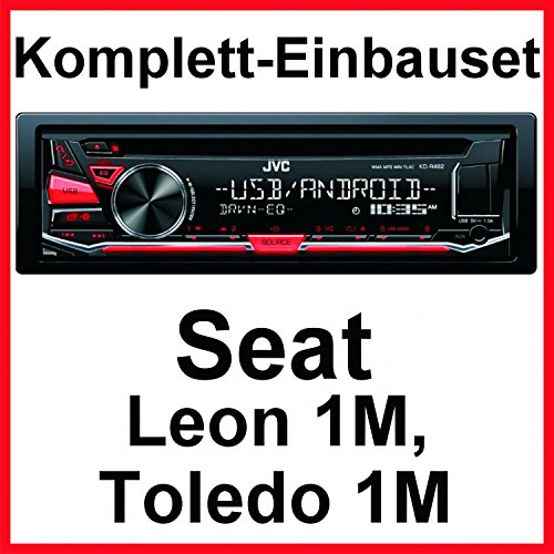 Komplett-Set Seat Leon 1M Toledo 1M JVC KD-R482 USB Autoradio AUX MP3 FLAC CD