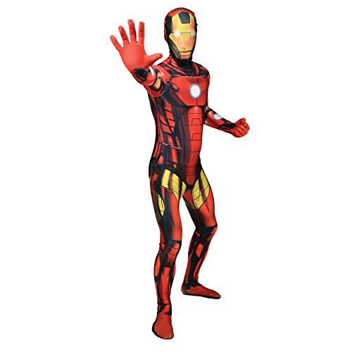 Offizieller Iron Man Morphsuit, Verkleidung, Kostüm - Xlarge - 5'10-6'1 (176cm-185cm)
