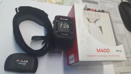 Polar M400 schwarz - Brustgurt, Bluetooth SMART Sensor, Ladekabel und OVP