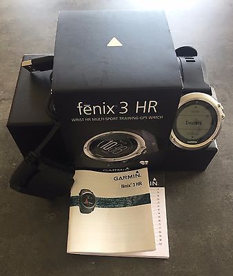 GARMIN fenix 3 HR silber, GPS Multisport Uhr, OVP, Sehr guter Zustand
