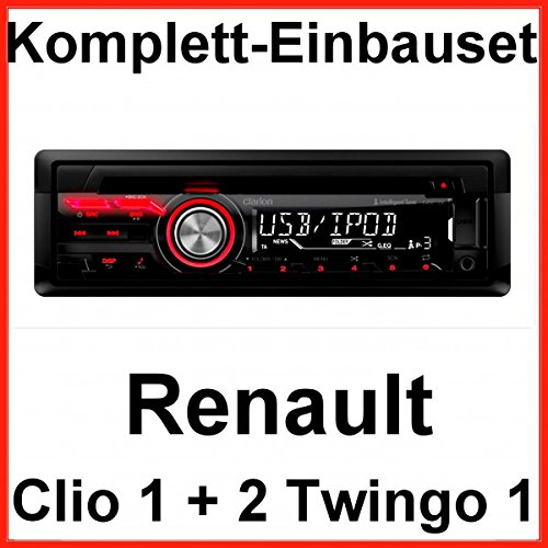 Komplett-Set Renault Clio 1 2 Twingo 1 Clarion CZ215E USB CD MP3 AUX iPod iPhone