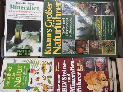 55 Bücher Naturführer Bestimmungsbücher Pflanzen Tiere Mineralien Pilze u.a.