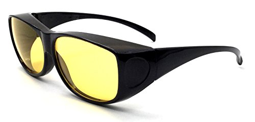 Überzieh-Nachtsicht-brille Unisex UV380 Zum Autofahren für Brillenträger Fit-Over Überbrille Sonnenbrille Fahrbrille