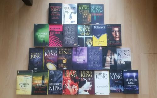 25 Bücher Stephen King Buch Sammlung Taschenbuch Biografie