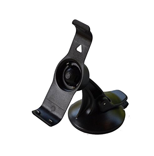 EKIND Car Windscreen Windshield Suction Cup Mount Holder Cradle For GPS Garmin Nuvi 24xx Series (2400 2415 2440 2445 2415LT 2445LMT 2455LMT 2455LT 2460LT ) Black