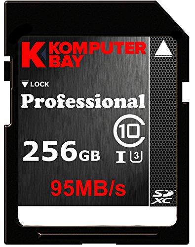 Komputerbay Professionelle 256 GB High Speed SDXC Class 10 UHS-I, U3 bis zu 95 MB / s Flash Card