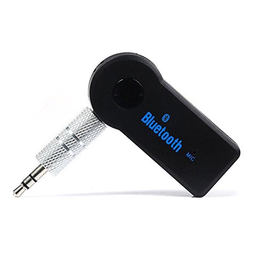 Urant Bluetooth Music Receiver Portable Freisprecheinrichtung AUX Wireless Audio Adapter Eingebauter Mic mit 3,5 mm Stereo Intel Socket