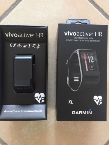 Garmin vivoactive HR Sport GPS-Smartwatch mit XL Armband NEU + OVP 