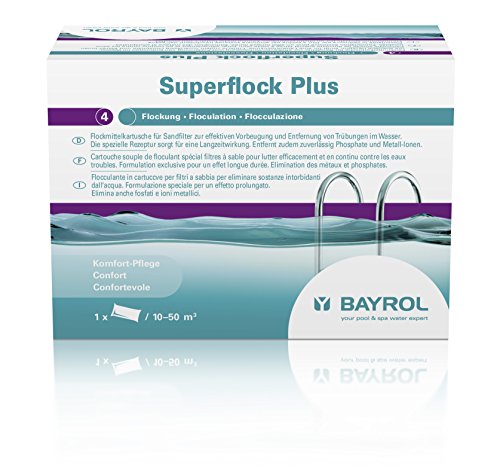 BAYROL Superflock Plus - Flockungs-Kartuschen für kristallklares Wasser, entfernt feinste Schmutzteilchen im Pool