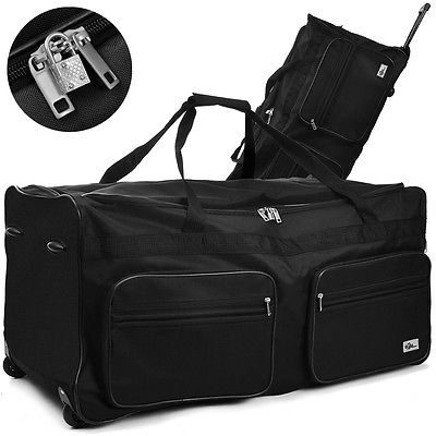Reisetasche 160 L Tasche Trolley Bag Koffer Sporttasche Reisekoffer Schwarz