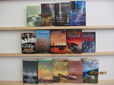 Elizabeth George 14 Bücher Romane Krimi Krimianlromane Thriller Psychothriller