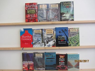 Martha Grimes 14 Bücher Romane Krimi Kriminalromane Thriller Psychothriller