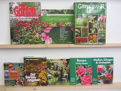 35 Bücher Garten gärtnern Gartengestaltung Gartenpflege Gartenkunst