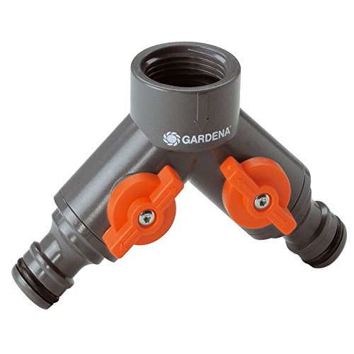 Gardena 938-20 2-Wege-Ventil für Wasserhähne 
mit 26,5 mm (G3/4)-Gewinde