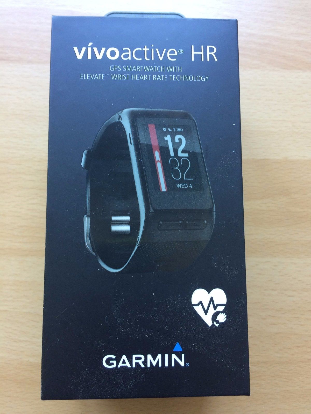 Garmin vívoactive HR Sport GPS-Smartwatch (Puls, GPS, APPs) Original, mit Siegel