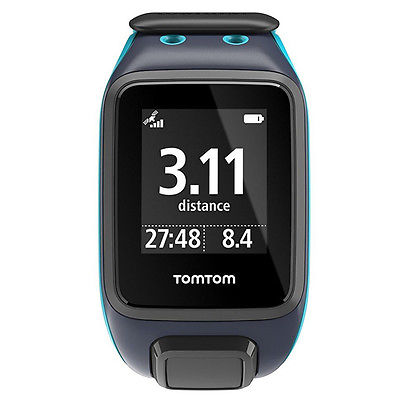 TomTom Runner 2 GPS-Sportuhr dunkelblau/türkis Größe L Ausstellungsgerät