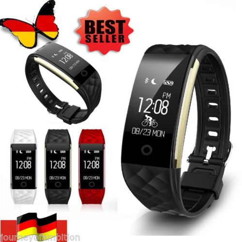 Diggro S2 Smart­ Watch Bluetooth Sport Armband Uhr Pulsuhr IP67 für iOS Samsung