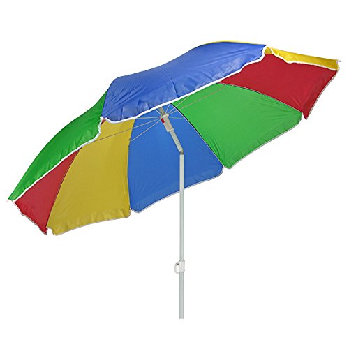 Sonnenschirm 180cm Strandschirm Balkonschirm Schirm Regenbogen Regenbogenfarben