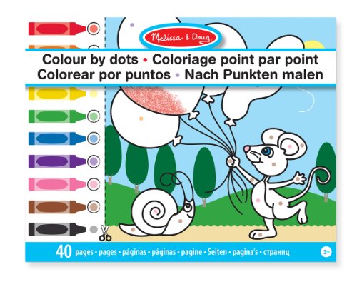 Melissa & Doug 14006 - Spielwerkzeug, Color by Dots, mehrfarbig