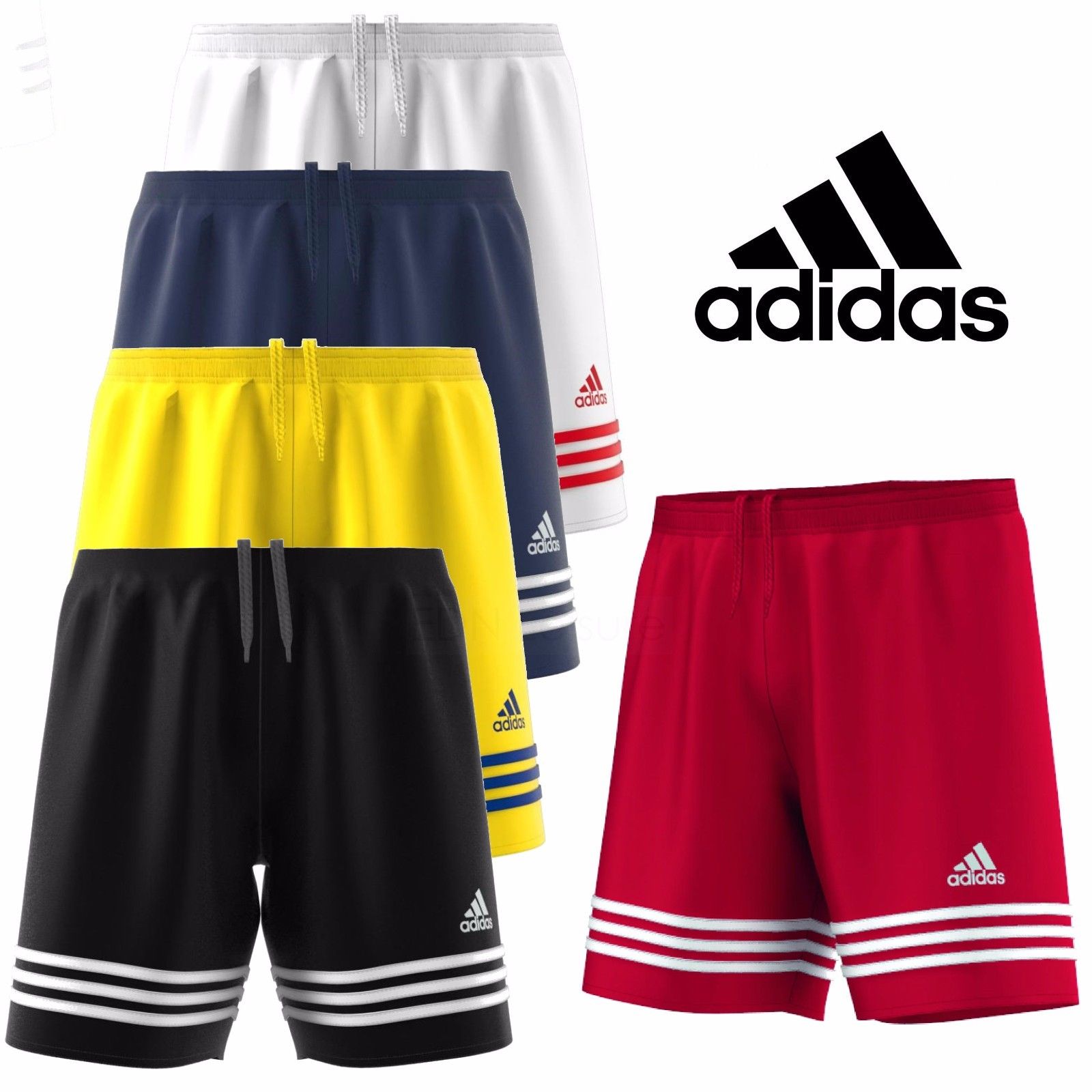 Adidas Mens Shorts Sports Training Entrada Football Climalite Gym S M L XL XXL