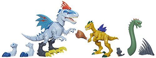 Hasbro B1388EU4 - Jurassic World Hero Mashers Indominus Rex vs. Velociraptor