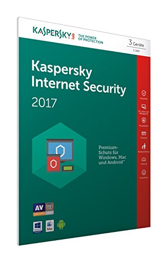 Kaspersky Internet Security 2017 3 Geräte - [Online Code] (Frustfreie Verpackung)