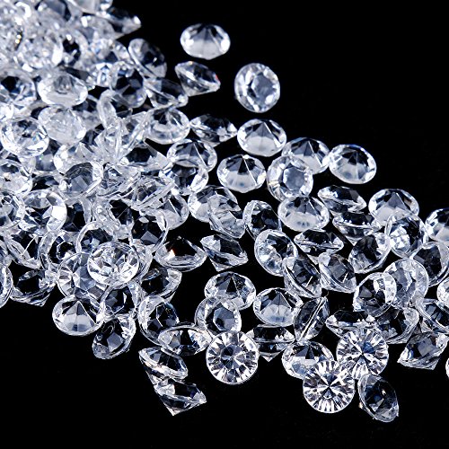 Faburo 3000 Stück Deko Diamanten Hochzeit Streudeko 6mm ,Kristall Dekosteine Tischdeko Diamanten