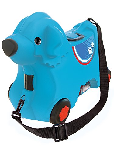 BIG Spielwarenfabrik 800055352 -Bobby-Trolley, Kinderkoffer, Kindergepäck, blau