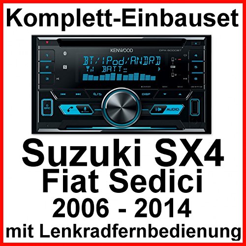 Komplett-Set Suzuki SX4 Fiat Sedici Kenwood DPX-5000BT Autoradio mit Bluetooth Freisprecheinrichtung CD USB MP3 AUX In