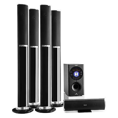 5.1 SURROUND STEREO SYSTEM HEIMKINO LAUTSPRECHER BOXEN USB MP3 PLAYER BLUETOOTH