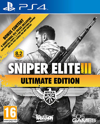 SNIPER ELITE III ULTIMATE EDITION PS4 FIRST PERSON SHOOTER NEW SEALED OFFICIAL
