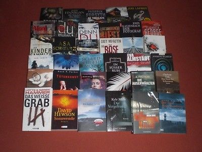 Grosses Bücherpaket Krimis 34 Bücher