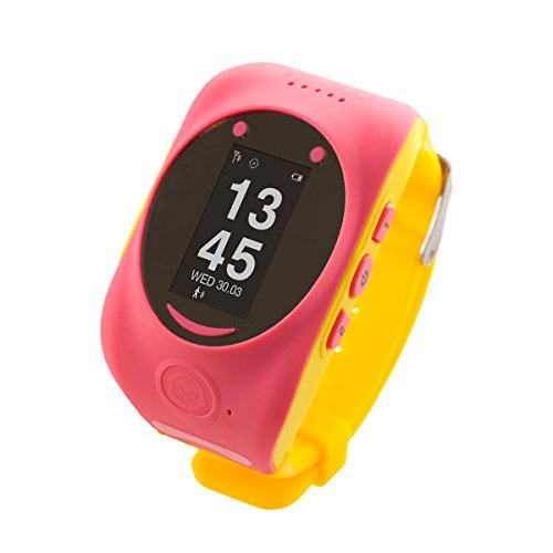 MyKi Smart Watch (Pink) Children's GPS Tracker SOS Call Real Time Location Finder, Controlled by Apple and Android Phone