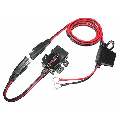Motopower 3,1 A Wasserdichtes Motorrad USB-Ladegerät, SAE-Kit mit USB-Adapter