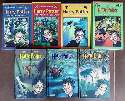Harry Potter Band 1-7 komplette Reihe - gebundene Ausgabe - Carlsen - neuwertig