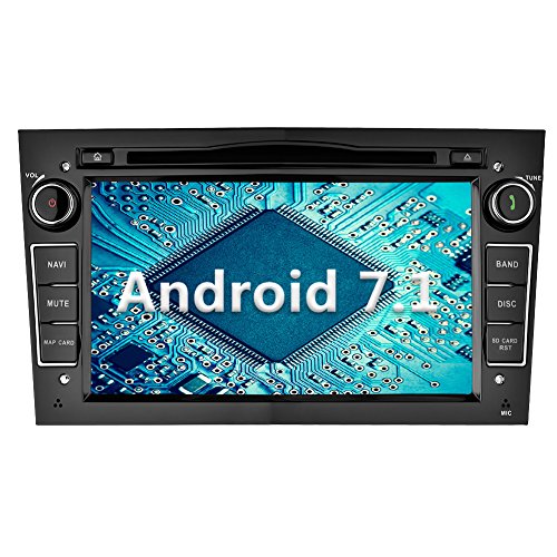 YINUO 7 Zoll 2 Din Android 7.1.1 Nougat 2GB RAM Quad Core Autoradio Moniceiver DVD GPS Navigation 1080P OEM Stecker Canbus 7 Farbe Tastenbeleuchtung für OPEL Vauxhall Astra (2004-2009) / Antara (2006-2011) / Vectra (2005-2008) / Corsa (2006-2010) / Zafira