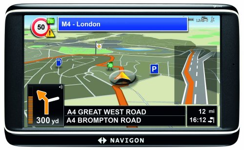 Navigon 70 Plus Live Navigationssystem (12,7 cm (5 Zoll) Display, Europa 44, TMC, Navigon Live Services, Aktiver Fahrspurassistent, Text-to-Speech)