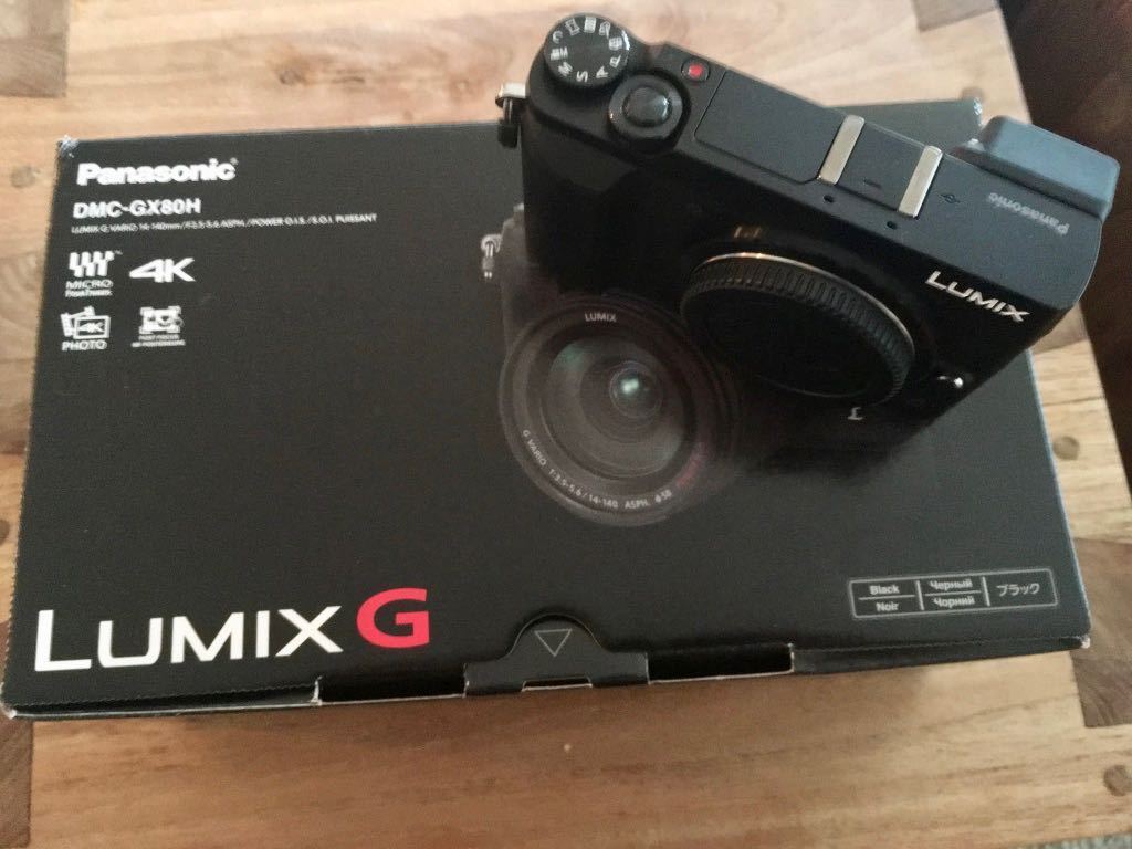Panasonic LUMIX DMC GX80 16.0MP Digitalkamera - Schwarz  (nur Gehäuse)