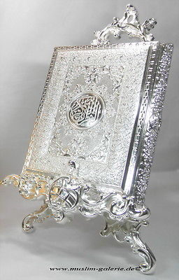 Edle Koran Quran Truhe Metal Silber  *Allah Islam Muslim Hijab Abaya Takschita*