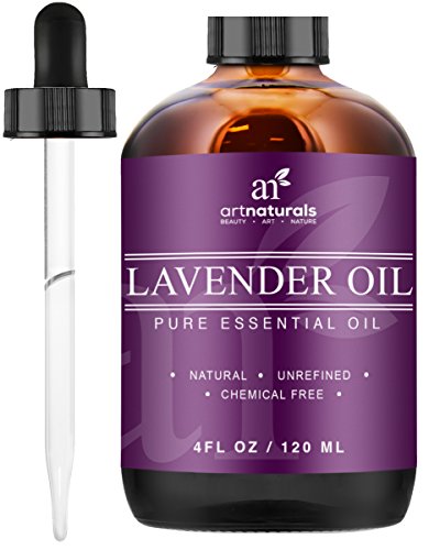 ArtNaturals Ätherisches Echtes Lavendel-Öl - zur Aromatherapie - 100% Pur - 120 ml - mit Bonus Set Chi- and Zenöl, je 10 ml