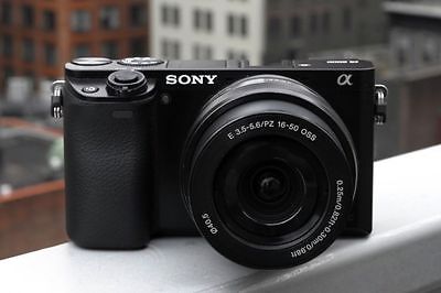 Sony Alpha ILCE-6000L 24.3 MP SLR-Digitalkamera - Schwarz (Kit m/ E PZ 16-50)