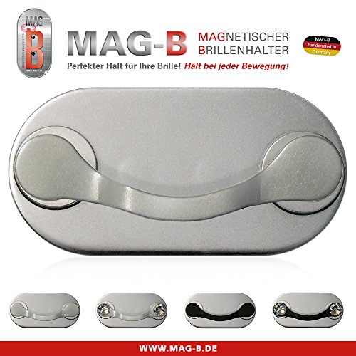 MAG-B magnetischer Brillenhalter (Edelstahl poliert)