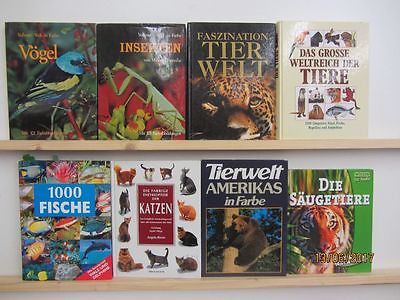 27 Bücher Bildbände Tiere Tierbildbände Säugetiere Fische u.a.
