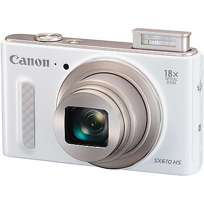 CANON Power Shot SX610 HS Kompaktkamera Weiß, 20.2 Megapixel, 18x opt. Zoom, sRG