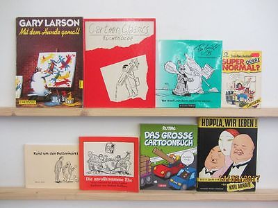 49 Bücher Karikaturen Cartoons politische Karikaturen Gary Larson u.a.