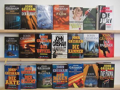 John Grisham 21 Bücher Romane Krimi Thriller Psxhothriller Kriminalromane