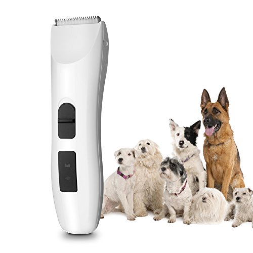 5ivepets Haustierschermaschine- Geräuscharmer Haarschneidemaschine Hund und Katze