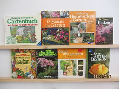 27 Bücher Garten gärtnern Gartengestaltung Gartenpflege Gartenkunst